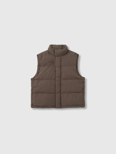 NIEEH Padded Cotton Down Vest [Brown]