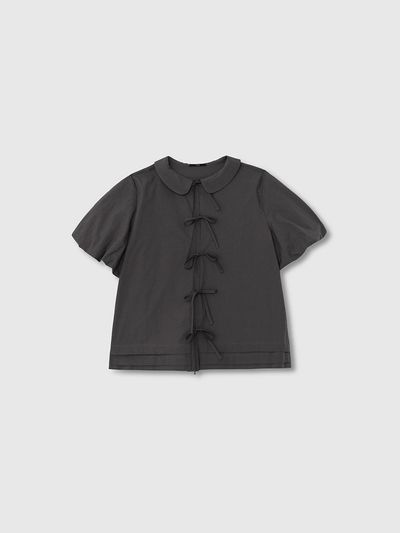 NIEEH RIBBON HALF SHIRT
