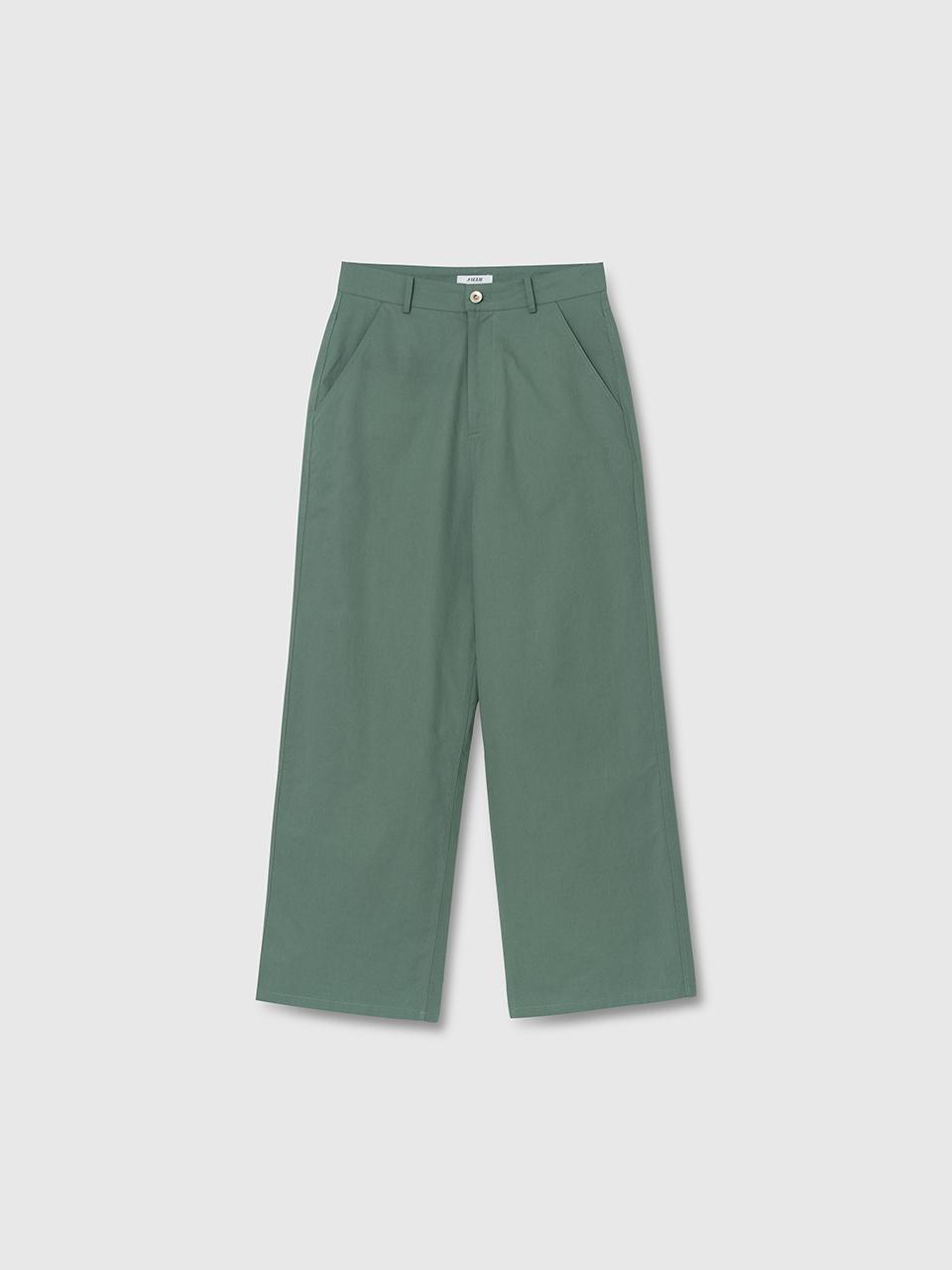 NIEEH Wide Chino Pants - Green