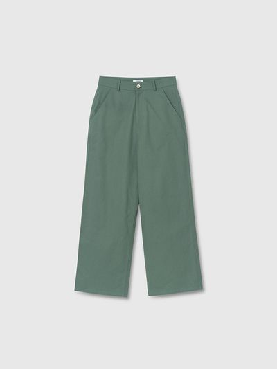 NIEEH Wide Chino Pants - Green