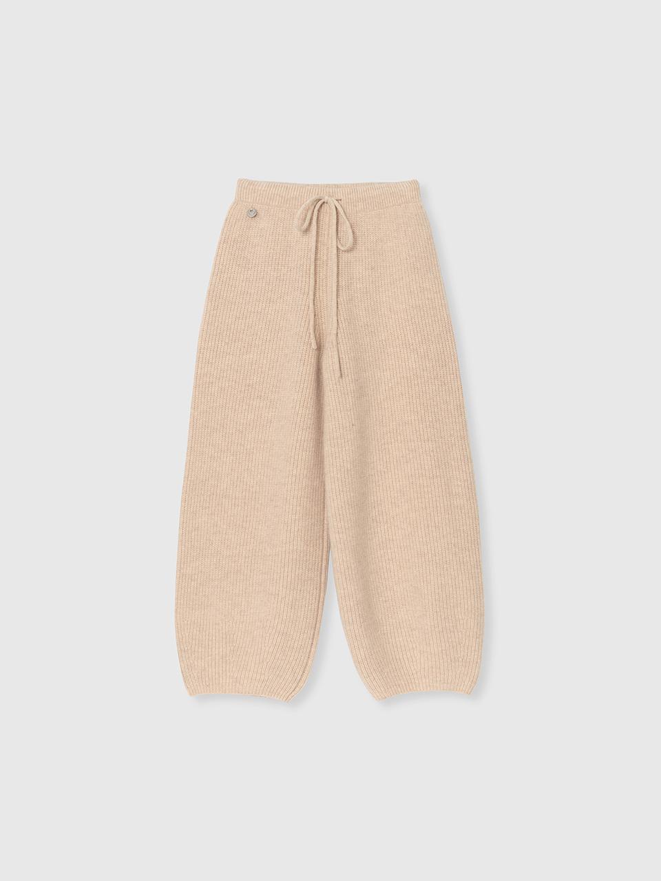 NIEEH Wool Lounge Pants - Beige
