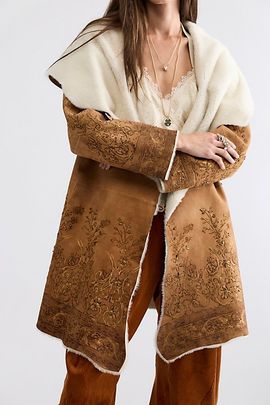 Nigel Preston Nigel Preston Anastasia Painted Suede Coat
