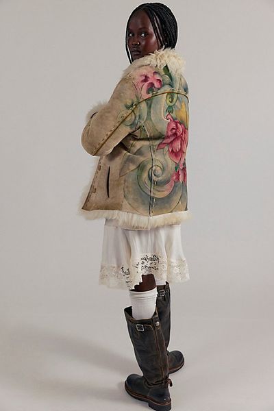 Nigel Preston Nigel Preston Hand-Painted Shearling Jacket