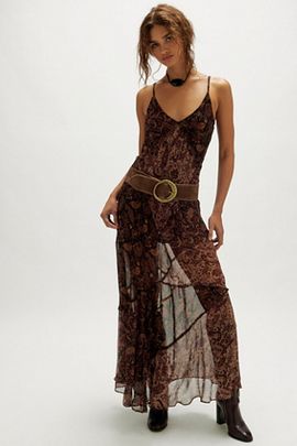 Nigel Preston Nigel Preston Paisley Patch Maxi Dress