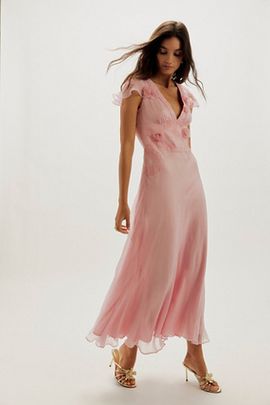 pink women dress Velvi - Zoe Mini Dress - Hot Pink - Long Sleeve Short Dress - Final Sale