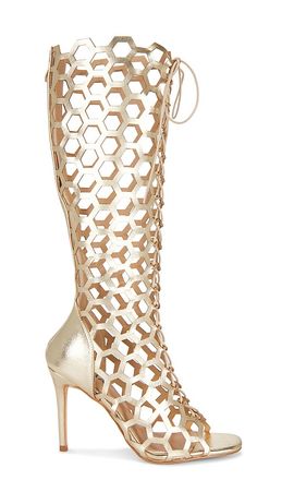 NIIHAI NIIHAI Honeycomb Lace Up Heel