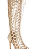 NIIHAI NIIHAI Honeycomb Lace Up Heel - 2