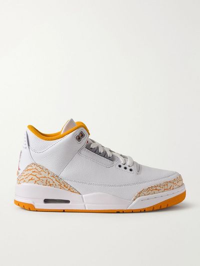 NIKE Air Jordan 3 Retro printed leather sneakers