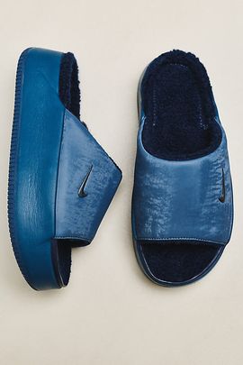 Nike Calm Elevation Faux Fur Slides
