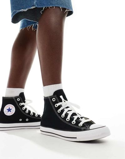 Nike Converse Chuck Taylor All Star Hi canvas sneakers in black