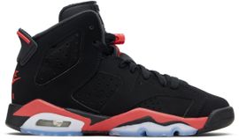 Nike Jordan Nike Jordan Big Kids Black Air Jordan 6 Retro 'Infrared Salesman' Sneakers