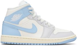Nike Jordan Nike Jordan White & Blue Air Jordan 1 Mid Sneakers
