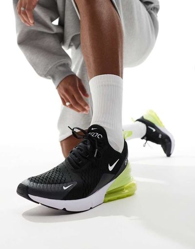 Nike Nike Air Max 270 sneakers in black and green