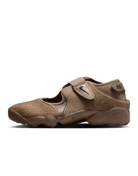 Nike Nike Air Rift pony hair sneakers in brown
