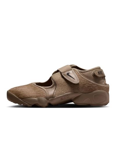 Nike Nike Air Rift pony hair sneakers in brown