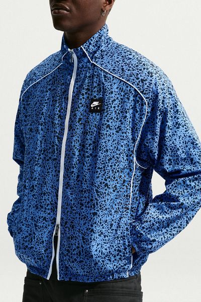 Nike Nike Air Woven Allover Print Jacket in Blue Crystal, Men's at Urban Outfitters