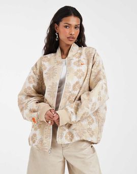 Nike Nike Athlete Collections print jacket in beige-Neutral