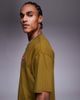 Nike Nike boxy oversized T-shirt in khaki-Green - 3