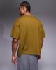 Nike Nike boxy oversized T-shirt in khaki-Green - 4