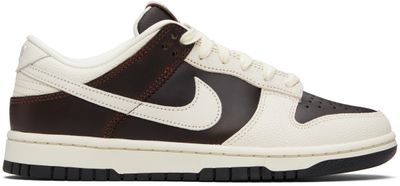 Nike Nike Brown & Off White Dunk Low Retro Sneakers