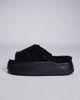 Nike Nike Calm platform cozy slides in black - 2