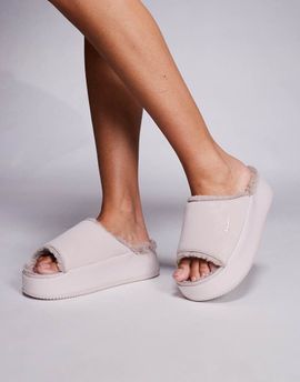 Nike Nike Calm platform cozy slides in pink