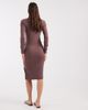 Nike Nike Chill ribbed long sleeve dress in brown - 4