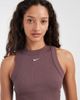 Nike Nike Chill ribbed tank dress in brown - 3