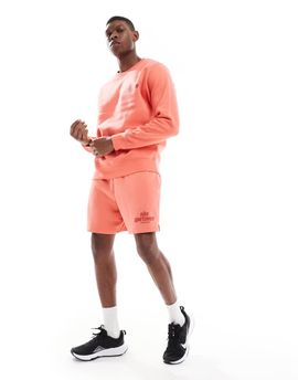 Nike Nike Club French Terry shorts with logo in orange