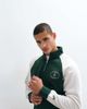 Nike Nike Club half zip sweatshirt in off white and green - 2