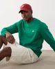 Nike Nike Club long sleeve crew neck sweatshirt in green - 1
