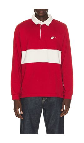 Nike Nike Club Long Sleeve Rugby Shirt