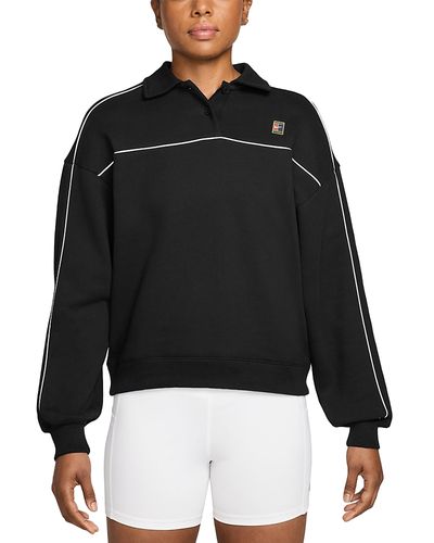 Nike Nike Court Collection Long Sleeve Fleece Tennis Top