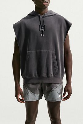 Nike Nike Court Slam Sleeveless Hoodie Sweatshirt in Anthracite, Men's at Urban Outfitters