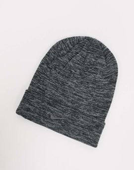 Nike Nike cuffed swoosh beanie in gray-Grey
