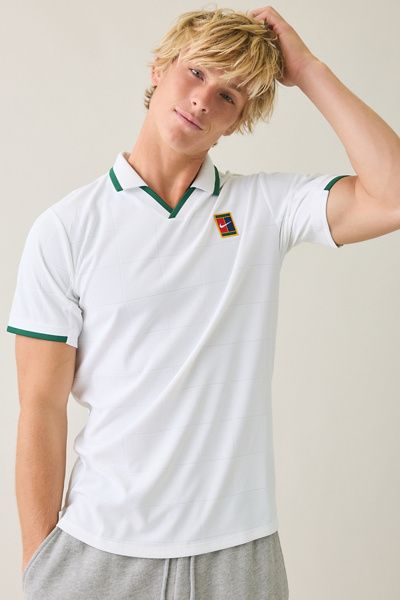 Nike Nike Dri-FIT Advantage Slam Polo Tee in White, Men's at Urban Outfitters