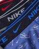 Nike Nike Dri-FIT Essential Cotton 3 pack boxer briefs in black/blue print/gray-Multi - 2