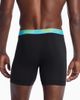 Nike Nike Dri-FIT Essential Cotton 3 pack boxer briefs with navy/red/blue waistbands in black - 3
