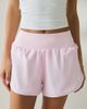 Nike Nike Dri-FIT Tempo Flow Swoosh Mid-Rise Short in Pink Foam/Reflective Silver, Women's at Urban Outfitters - 1