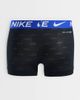 Nike Nike Elite Breathe 3 pack boxer briefs with blue/black waistbands in black - 3