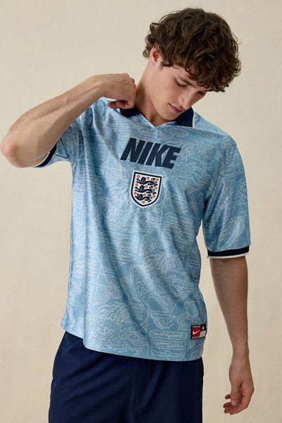 Nike Nike England Energy Dri-FIT Soccer Jersey Top in Work Blue/White, Men's at Urban Outfitters