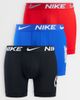 Nike Nike Essential Micro 3 pack boxer briefs in black/red/blue-Multi - 1