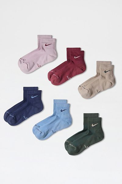 Nike Nike Everyday Elevated Ankle Socks 6-Pack in Lilac, Women's at Urban Outfitters