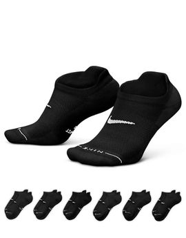 Nike Nike Everyday Plus 6 pack sneaker socks in black