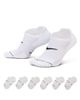 Nike Nike Everyday Plus 6 pack sneaker socks in white - 1