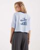 Nike Nike Festival cropped jersey in light blue - 4