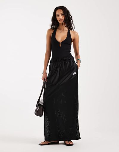 Nike Nike Festival maxi skirt in black