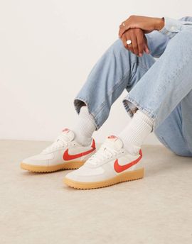 Nike Nike Field General S&T sneakers in off-white and red