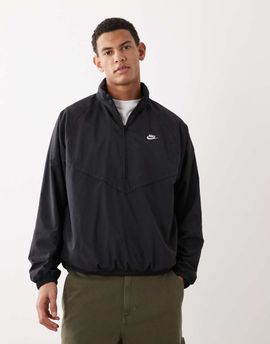 Nike Nike half zip logo jacket in black