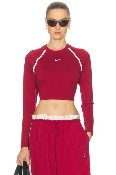 Nike Nike Long Sleeve Body Bold Crop Top